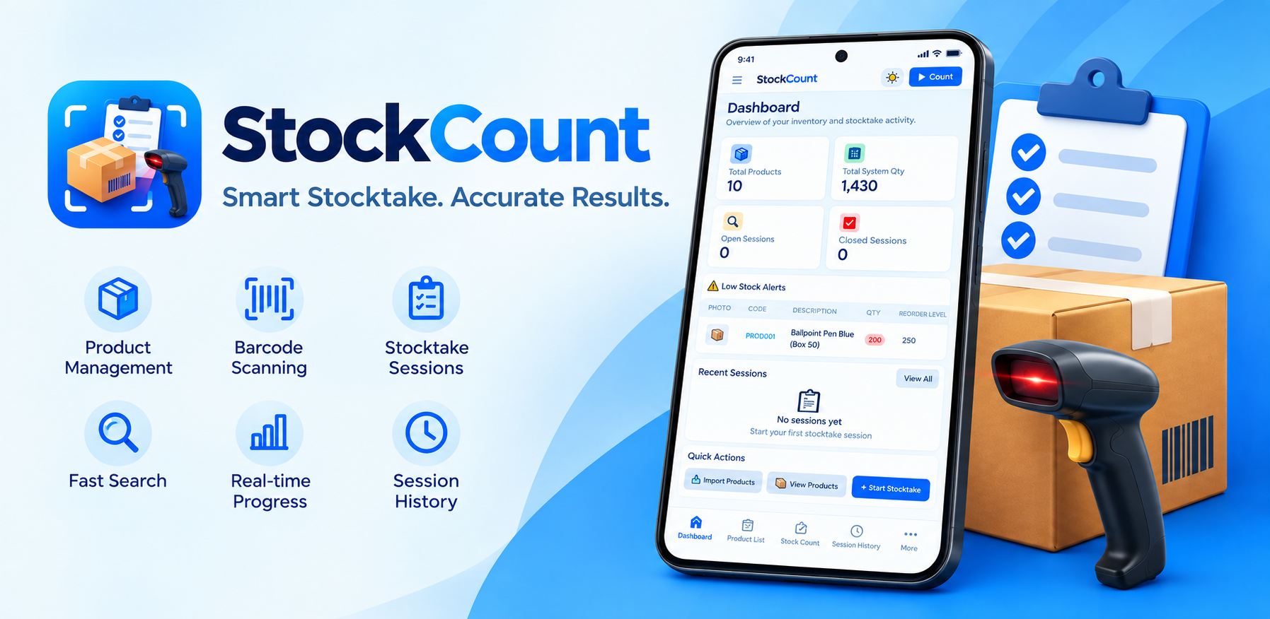 StockCount Features